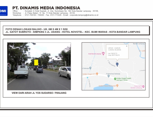 BALIHO Jl. Gatot Subroto Simpang 3 Jl. Udang Hotel Novotel Bandar Lampung – Media Tersedia