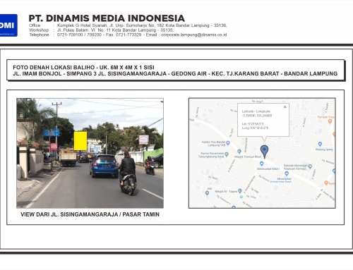 BALIHO Jl. Imam Bonjol Simpang 3 Jl. Sisingamangaraja Gedong Air – Media Tersedia