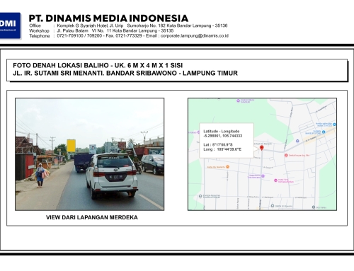 BALIHO Jl. Ir. Sutami, Sri Menanti Bandar Sribhawono Lampung Timur  – Media Tersedia