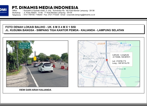 BALIHO Jl. Kesuma Bangsa Simpang Tiga Kantor Pemda, Kalianda – Media Tersedia