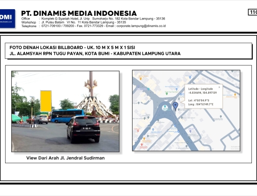 BILLBOARD Jl. Alamsyah RPN Tugu Payan Mas Kotabumi – Media Tersedia