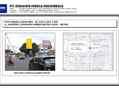 BILLBOARD Jl. Anggrek Lapangan Samber Metro – Media Tersedia