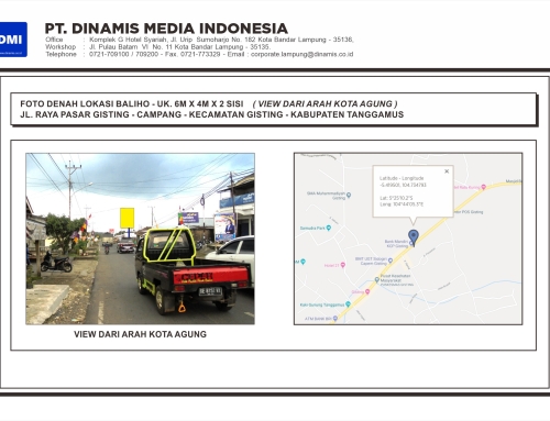 BALIHO Jl. Jendral Sudirman Pasar Gisting Tanggamus VF Kota Agung – Media Tersedia