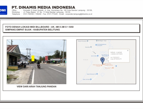 MIDI Jl. Raya sijuk Kec. Sijuk, Simpang 4 Sijuk, Belitung – Media Tersedia