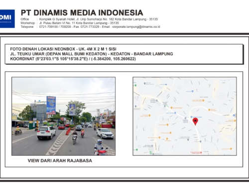 NEONBOX Jl. Teuku Umar Depan Mall Bumi Kedaton Bandar Lampung – Terkontrak GG