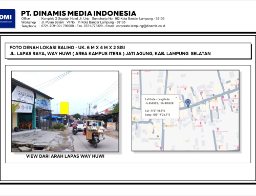 BALIHO Jl. Lapas Raya Way Hui (Area Kampus Itera) Jati Agung, Lampung Setalan – Media Tersedia