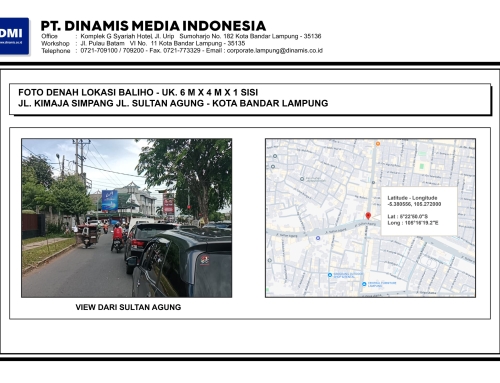 BALIHO Jl. Ki Maja Way Halim (Perempatan Sultan Agung) Bandar Lampung – Terkontrak D