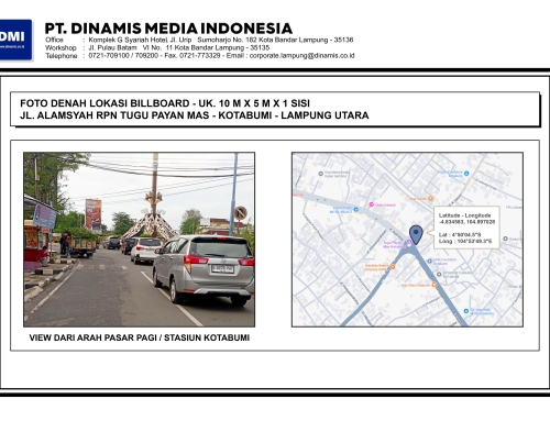 BILLBOARD Jl. Alamsyah RPN Tugu Payan Mas Kotabumi – Terkontrak D