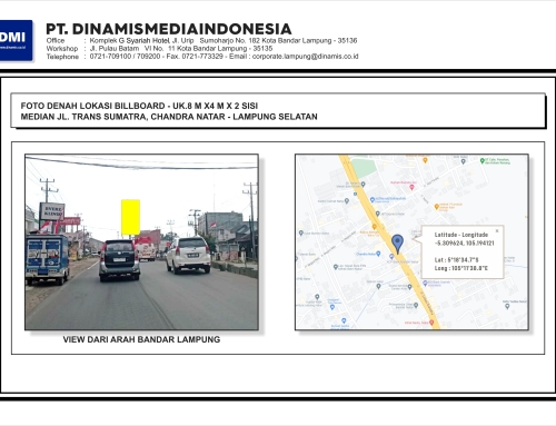 BILLBOARD Median Jl. Trans Sumatra Chandra Natar – Media Tersedia