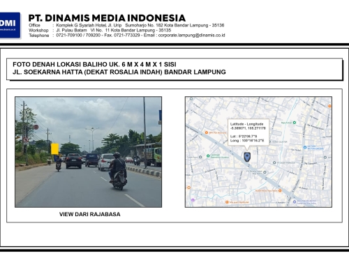 NEW BALIHO Jl. Soekarna Hatta (Dekat Rosalia Indah) Bandar Lampung – Media Tersedia